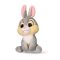 Disney Bambi Thumper 3D plüss figura akasztóval, táskadísz 13 cm