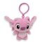 Disney Lilo és Stitch, A csillagkutya Pink 3D plüss figura akasztóval, táskadísz 12 cm