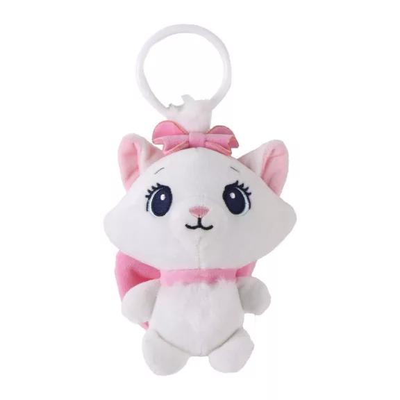 Disney Marie Pink Bow 3D plüss figura akasztóval, táskadísz 13 cm Disney Marie Pink Bow 3D plüss figura akasztóval, táskadísz 13 cm