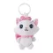 Disney Marie Pink Bow 3D plüss figura akasztóval, táskadísz 13 cm