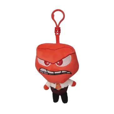   Disney Agymanók Anger 3D plüss figura akasztóval, táskadísz 12 cm