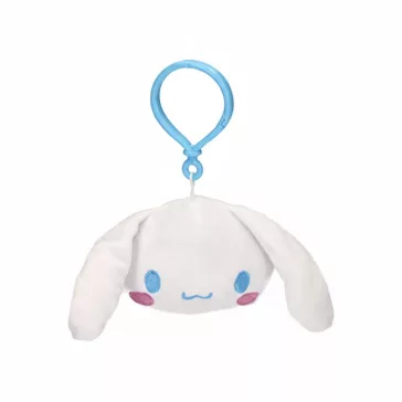   Hello Kitty Cinnamoroll Head 3D plüss figura akasztóval, táskadísz 21 cm