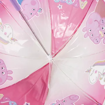 Peppa malac Unicorn gyerek átlátszó esernyő Ø71 cm