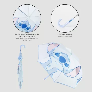   Disney Lilo és Stitch, A csillagkutya Cutie gyerek esernyő füllel Ø77 cm