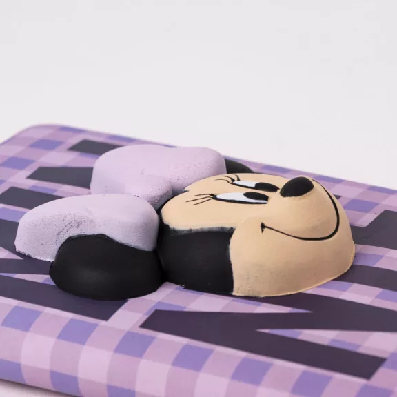 Disney Minnie Purple 3D notesz, vonalas jegyzetfüzet