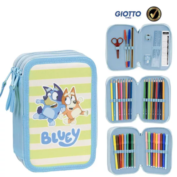 Bluey Striped tolltartó töltött 3 emeletes Giotto Bluey Striped tolltartó töltött 3 emeletes Giotto
