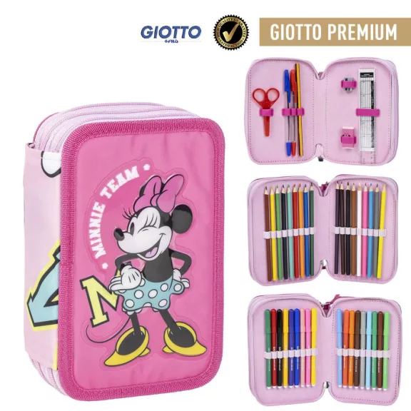 Disney Minnie Team tolltartó töltött 3 emeletes Giotto Disney Minnie Team tolltartó töltött 3 emeletes Giotto