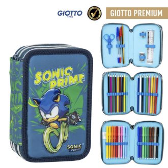   Sonic a sündisznó Prime Green tolltartó töltött 3 emeletes