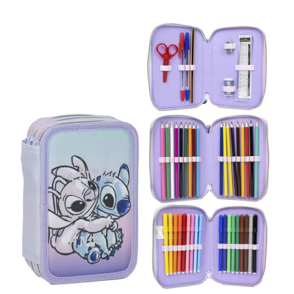 Disney Lilo és Stitch, A csillagkutya Angel tolltartó töltött 3 emeletes Giotto Disney Lilo és Stitch, A csillagkutya Angel tolltartó töltött 3 emeletes Giotto