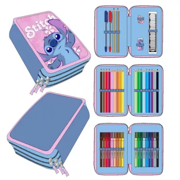   Disney Lilo és Stitch, A csillagkutya Hibiscus tolltartó töltött 3 emeletes