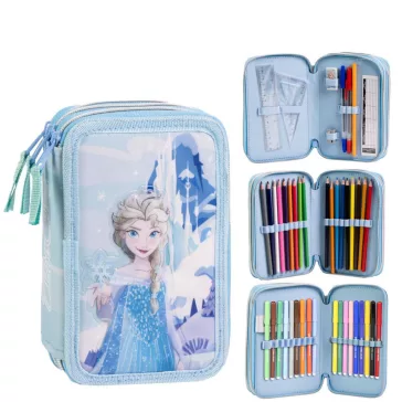   Disney Jégvarázs Frosty tolltartó töltött 3 emeletes Giotto