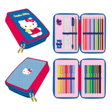Hello Kitty Blue tolltartó töltött 2 emeletes