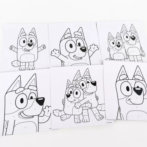 Bluey To Wave számos kifestő szett