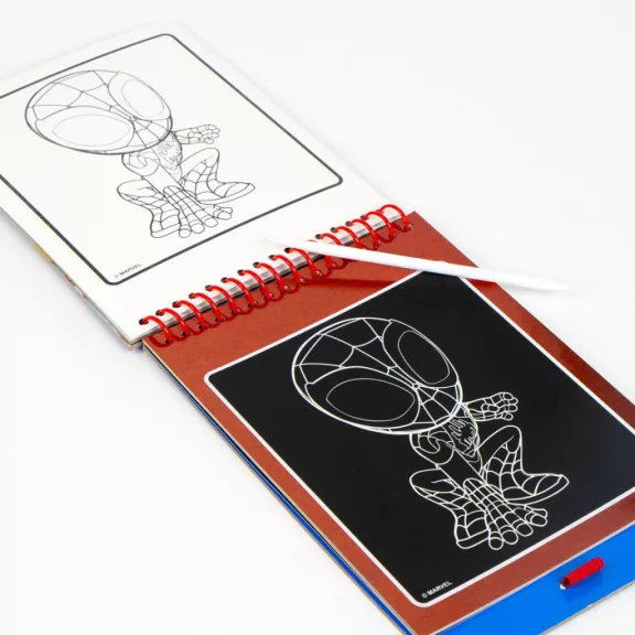 Pókember Go Spidey scratch képkarcoló és színező szett