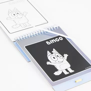 Bluey Bingo scratch képkarcoló és színező szett