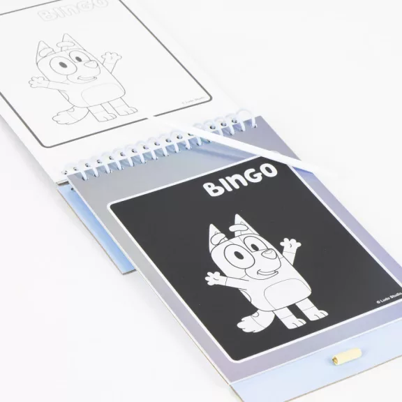 Bluey Bingo scratch képkarcoló és színező szett