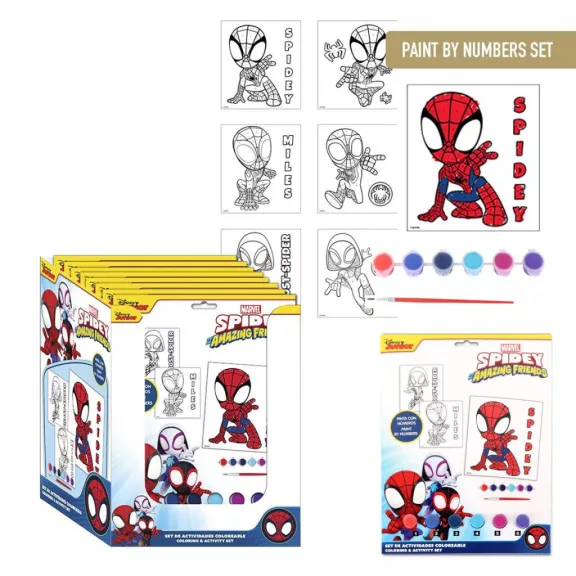 Pókember Spidey Friends számos kifestő szett