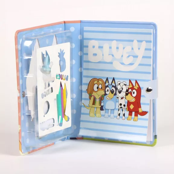 Bluey Let's Do színezhető füzet szett sablonnal
