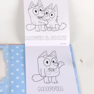 Bluey Let's Do színezhető füzet szett sablonnal