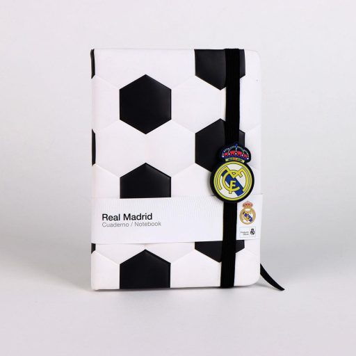 Real Madrid Ball párnázott notesz, vonalas jegyzetfüzet
