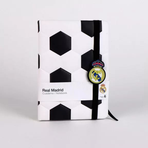 Real Madrid Ball párnázott notesz, vonalas jegyzetfüzet Real Madrid Ball párnázott notesz, vonalas jegyzetfüzet