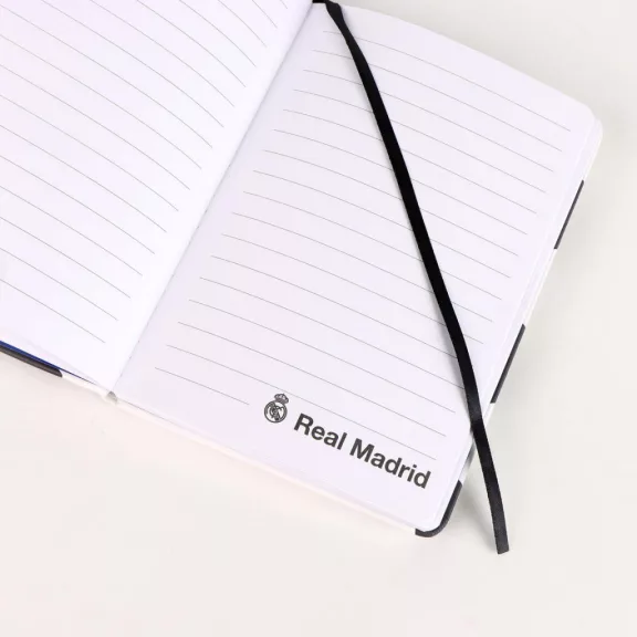 Real Madrid Ball párnázott notesz, vonalas jegyzetfüzet