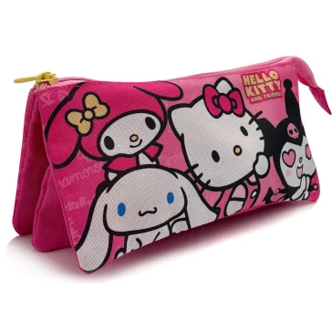 Hello Kitty Kawaii Cuties 3 rekeszes tolltartó 23 cm