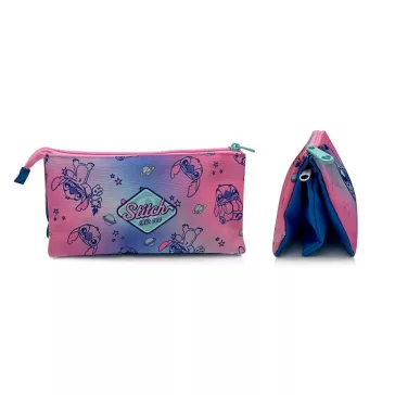   Disney Lilo és Stitch, A csillagkutya Galaxy 3 rekeszes tolltartó 23 cm