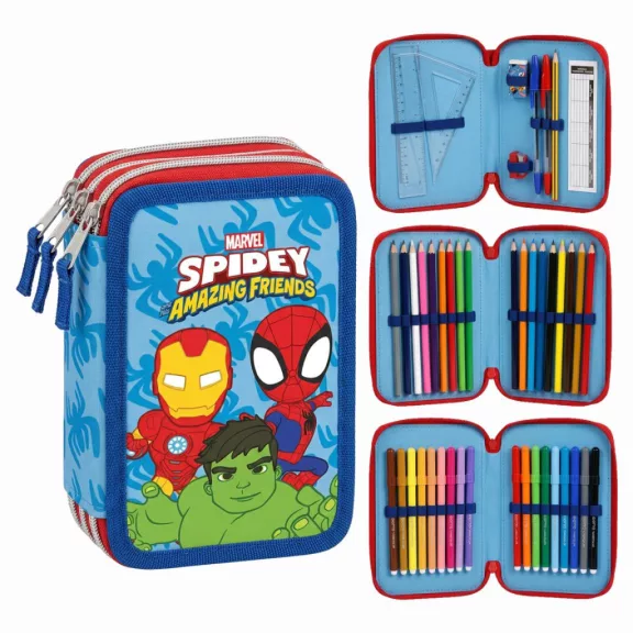 Pókember Spidey Friends tolltartó töltött 3 emeletes Giotto Pókember Spidey Friends tolltartó töltött 3 emeletes Giotto