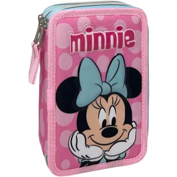  Disney Minnie Pink Dots tolltartó töltött 3 emeletes Giotto