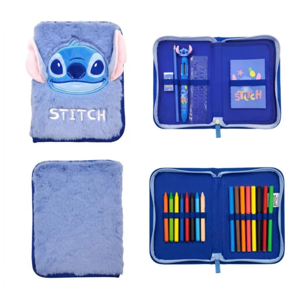Disney Lilo és Stitch, A csillagkutya Blue plüss tolltartó töltött 2 emeletes Disney Lilo és Stitch, A csillagkutya Blue plüss tolltartó töltött 2 emeletes