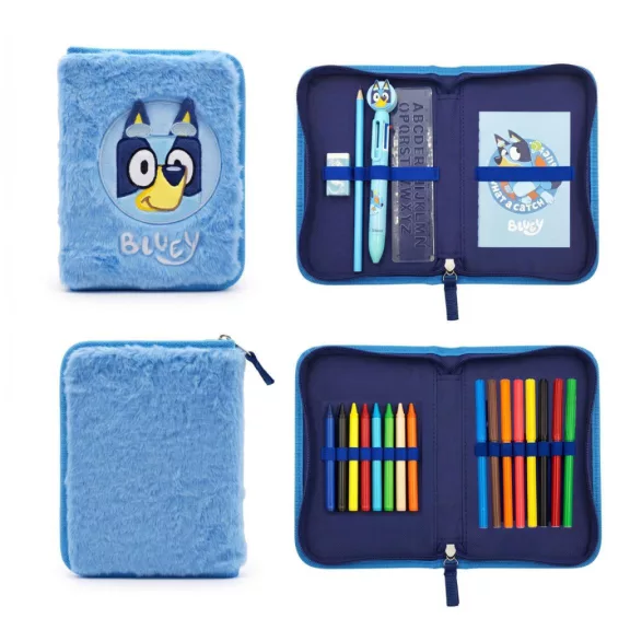 Bluey Catch plüss tolltartó töltött 2 emeletes Bluey Catch plüss tolltartó töltött 2 emeletes