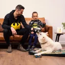 Batman Boom sípoló plüss kutyajáték