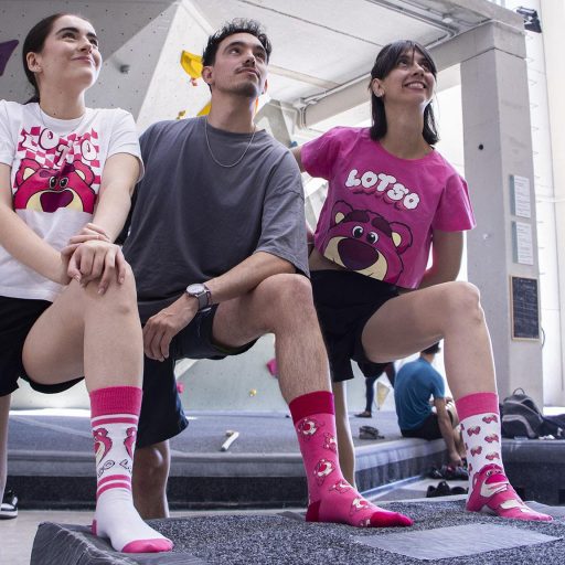 Disney Játékháború Lotso Pink felnőtt hosszú szárú zokni 36/43