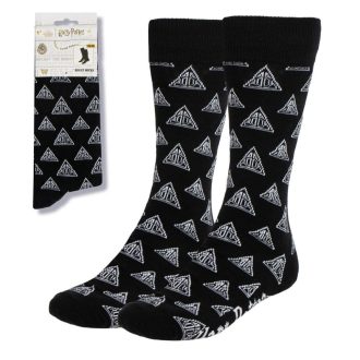  Harry Potter Deathly Hallows felnőtt hosszú szárú zokni 38/45