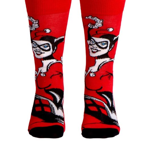 Harley Quinn Red felnőtt hosszú szárú zokni 36/43