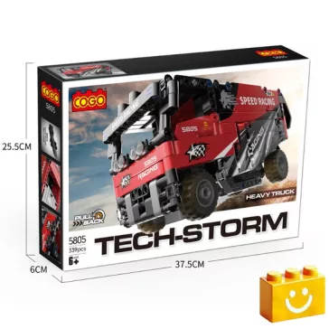   COGO 5805 Versenykamion - 100% technic-kompatibilis építőjáték