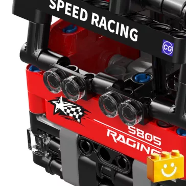   COGO 5805 Versenykamion - 100% technic-kompatibilis építőjáték