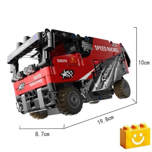 COGO 5805 Versenykamion - 100% technic-kompatibilis építőjáték