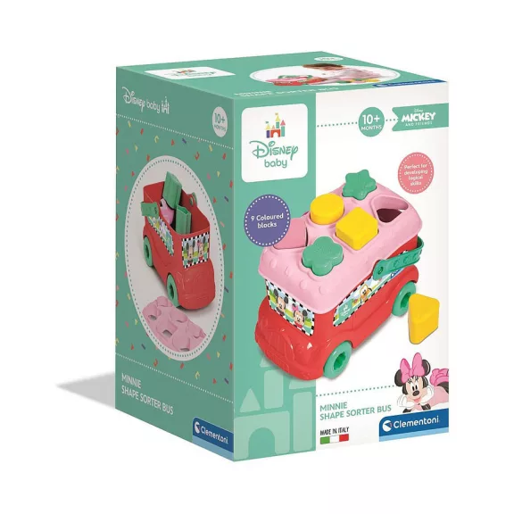 Disney Minnie Red formaválogató busz Clementoni Disney Minnie Red formaválogató busz Clementoni