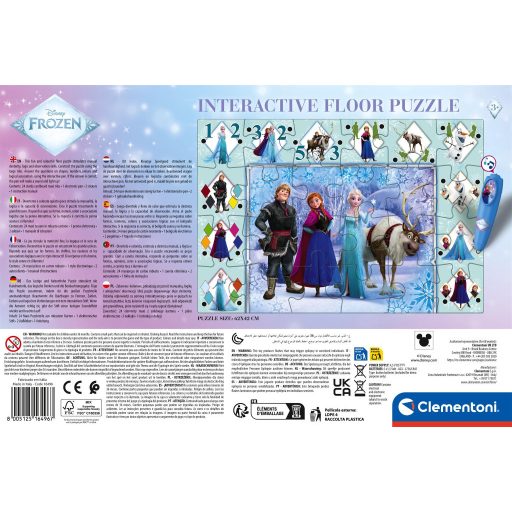 Disney Jégvarázs Ice Kingdom interaktív 24 db-os puzzle Clementoni