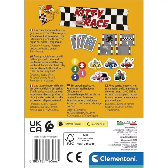 Mini társasjáték Kitty Race Clementoni