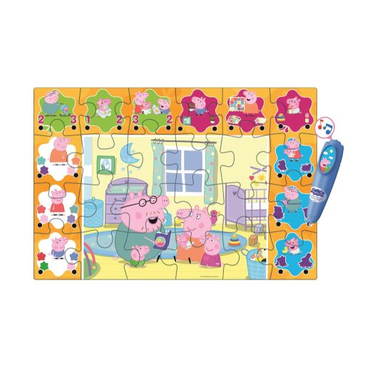 Peppa malac Reading interaktív 24 db-os puzzle Clementoni