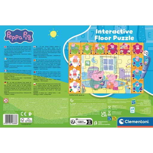 Peppa malac Reading interaktív 24 db-os puzzle Clementoni