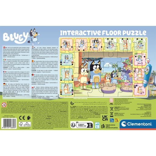 Bluey Playtime interaktív 24 db-os puzzle Clementoni