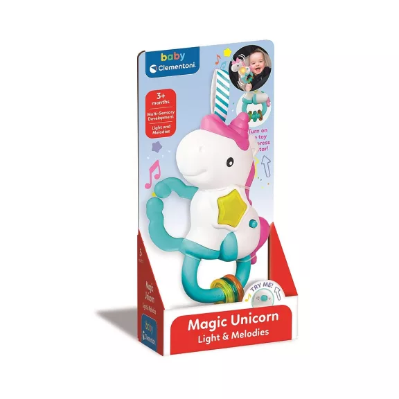 Unikornis Magic baba csörgő Clementoni Unikornis Magic baba csörgő Clementoni