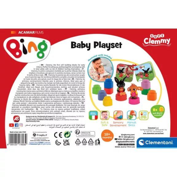 Bing Clemmy baba építőjáték szett Clementoni