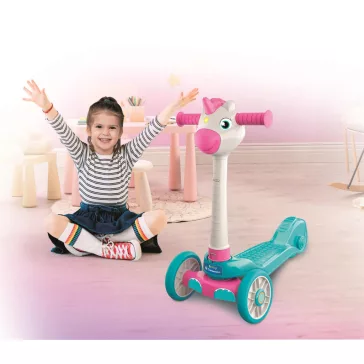 Háromkerekű Pink unikornis roller Clementoni