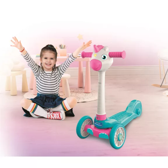 Háromkerekű Pink unikornis roller Clementoni