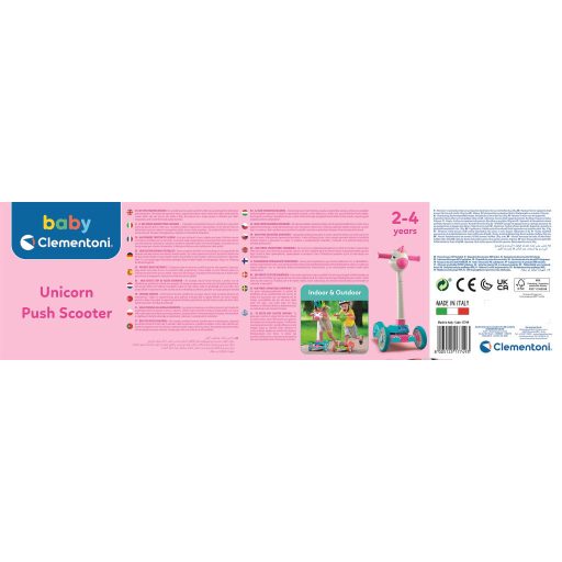 Háromkerekű Pink unikornis roller Clementoni